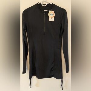 HisKywin UPF 50 Black Long Sleeve Coverup Top Sun Shirt Women’s Sz Small